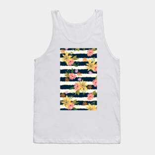 Beautiful Abstract Floral Colorful Pattern Artwork Tank Top